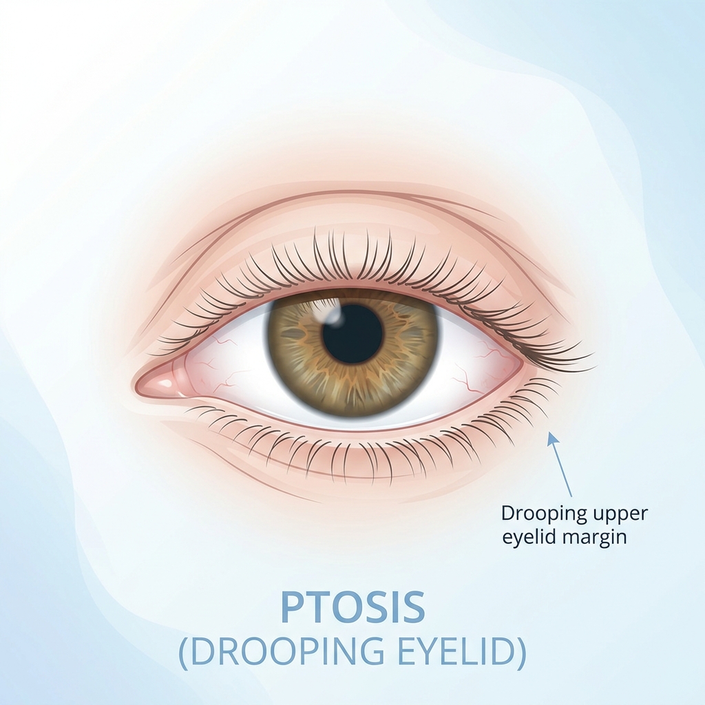 Ptosis (drooping of lids)